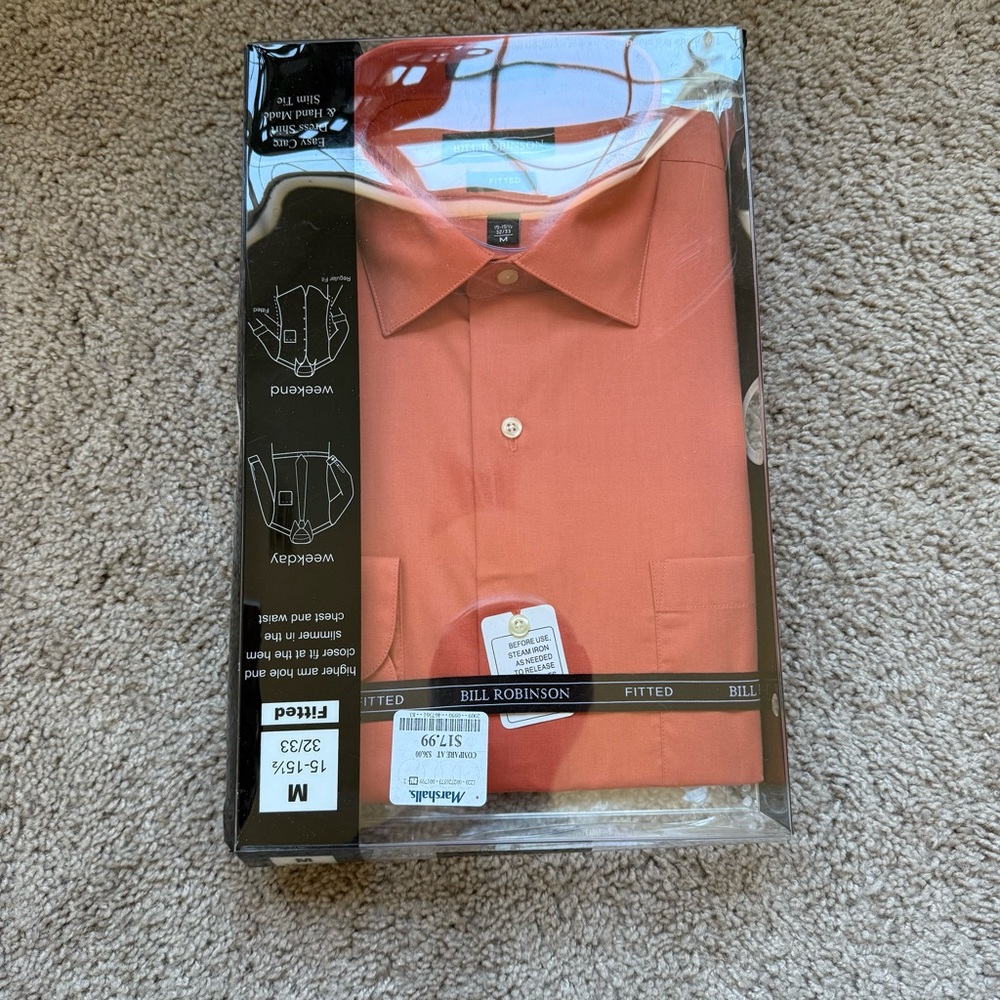 Bill Robinson Dress Shirt Medium NWT - Picture 1 of 7